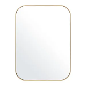 Studio Slim Rectangle Curve Mirror - Brass by Granite Lane, a Mirrors for sale on Style Sourcebook