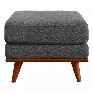 Astrid Ottoman in Talent Denim / Brown Leg by OzDesignFurniture, a Ottomans for sale on Style Sourcebook