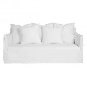 Como Linen Deep Sofa White - 2.5 Seater by James Lane, a Sofas for sale on Style Sourcebook