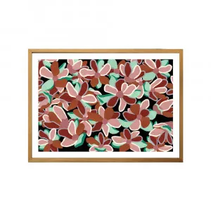 Flowers for Days in Earth Multi Fine Art Print | FRAMED Tasmanian Oak Boxed Frame A3 (29.7cm x 42cm) With White Border by Luxe Mirrors, a Artwork & Wall Decor for sale on Style Sourcebook