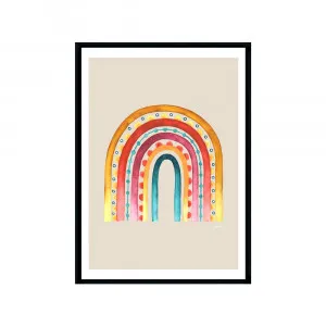 Rainbow Warrior in Ivory Fine Art Print | FRAMED Black Boxed Frame A3 (29.7cm x 42cm) With White Border by Luxe Mirrors, a Artwork & Wall Decor for sale on Style Sourcebook