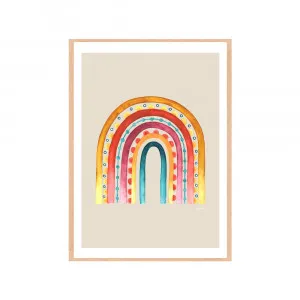 Rainbow Warrior in Ivory Fine Art Print | FRAMED Tasmanian Oak Boxed Frame A3 (29.7cm x 42cm) With White Border by Luxe Mirrors, a Artwork & Wall Decor for sale on Style Sourcebook