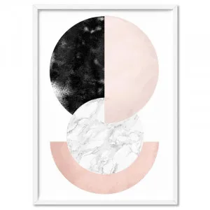 Abstract Moons | Geometric Circles II - Art Print by Print and Proper, a Prints for sale on Style Sourcebook