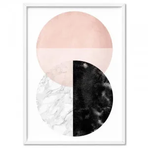 Abstract Moons | Geometric Circles I - Art Print by Print and Proper, a Prints for sale on Style Sourcebook