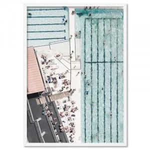 Bondi Icebergs from Above | Pastels - Art Print by Print and Proper, a Prints for sale on Style Sourcebook