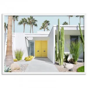 Palm Springs | Yellow Door II Landscape - Art Print by Print and Proper, a Prints for sale on Style Sourcebook