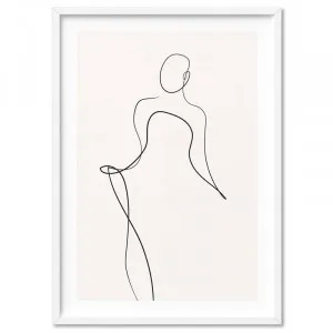 Female Pose Line Art III - Art Print by Print and Proper, a Prints for sale on Style Sourcebook