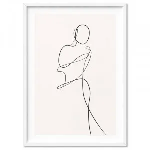 Female Pose Line Art II - Art Print by Print and Proper, a Prints for sale on Style Sourcebook