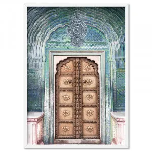 Peacock Doorway in Jaipur City Palace - Art Print by Print and Proper, a Prints for sale on Style Sourcebook