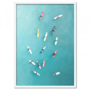 Aerial Ocean Surfers II - Art Print by Print and Proper, a Prints for sale on Style Sourcebook