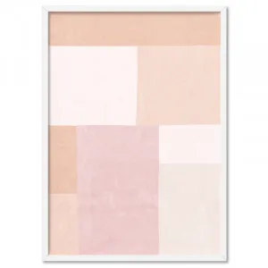 Abstract Blocks | Boho Blush II - Art Print by Print and Proper, a Prints for sale on Style Sourcebook