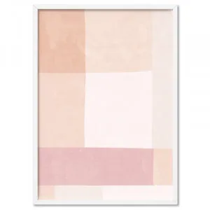 Abstract Blocks | Boho Blush III - Art Print by Print and Proper, a Prints for sale on Style Sourcebook
