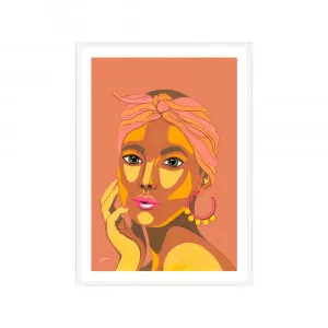 They call me Lola in Sandstone Fine Art Print | FRAMED White Boxed Frame A3 (29.7cm x 42cm) With White Border by Luxe Mirrors, a Artwork & Wall Decor for sale on Style Sourcebook