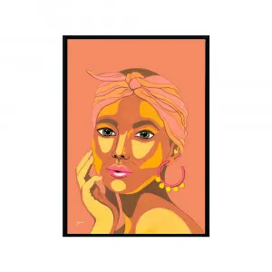 They call me Lola in Sandstone Fine Art Print | FRAMED Black Boxed Frame A3 (29.7cm x 42cm) No White Border by Luxe Mirrors, a Artwork & Wall Decor for sale on Style Sourcebook