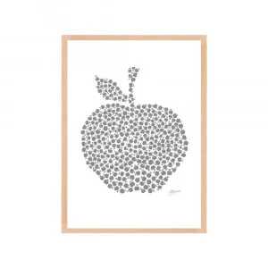 Apple Orchard in Silver Grey Fine Art Print | FRAMED Tasmanian Oak Boxed Frame A3 (29.7cm x 42cm) by Luxe Mirrors, a Artwork & Wall Decor for sale on Style Sourcebook