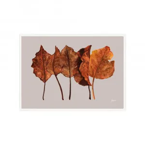 One Fine Autumn Day 1 in Pale Slate, Fine Art | FRAMED White Boxed Frame A3 (29.7cm x 42cm) No White Border Portrait by Luxe Mirrors, a Artwork & Wall Decor for sale on Style Sourcebook