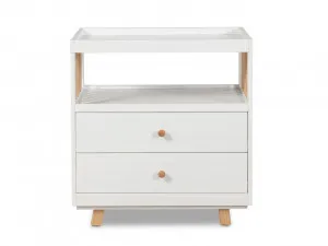 Aspen Change Table with Drawers - White/Natural by Mocka, a Changing Tables for sale on Style Sourcebook