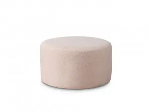 Linen Look Ottoman - Large - Blush Pink by Mocka, a Ottomans for sale on Style Sourcebook
