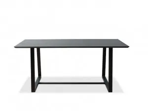 Zander 6 Seater Dining Table - Black by Mocka, a Kitchen & Dining Furniture for sale on Style Sourcebook