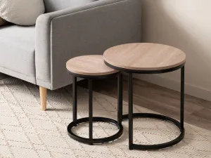 Vigo Nesting Side Tables - Black by Mocka, a Side Table for sale on Style Sourcebook