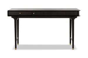 Manhattan Mid Century Desk, Black American Wood, by Lounge Lovers by Lounge Lovers, a Desks for sale on Style Sourcebook