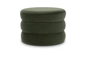 Macaroon Mid Century Ottoman, Green, by Lounge Lovers by Lounge Lovers, a Ottomans for sale on Style Sourcebook