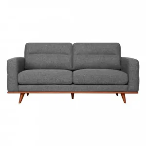 Astrid 2.5 Seater Sofa in Talent Charcoal / Brown by OzDesignFurniture, a Sofas for sale on Style Sourcebook