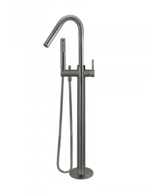 Meir | Shadow Round Freestanding Bath Spout and Hand Shower by Meir, a Bathroom Taps & Mixers for sale on Style Sourcebook