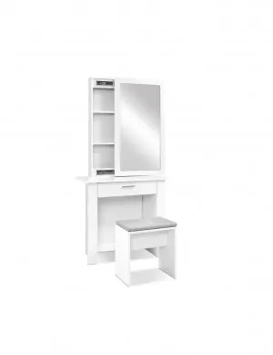 Harriet Dressing Table Jewellery Cabinet White 74cm x 160cm by Luxe Mirrors, a Shaving Cabinets for sale on Style Sourcebook