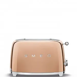 TOASTER 50's STYLE 2 SLICE ROSE GOLD by Smeg, a Small Kitchen Appliances for sale on Style Sourcebook