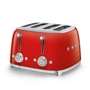 TOASTER 50's STYLE 4 SLOT RED by Smeg, a Small Kitchen Appliances for sale on Style Sourcebook