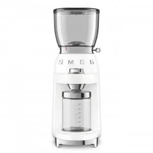 50's STYLE RETRO COFFEE GRINDER WHITE by Smeg, a Small Kitchen Appliances for sale on Style Sourcebook
