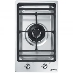 30cm Classic Domino Dual Control Wok Gas Cooktop by Smeg, a Cooktops for sale on Style Sourcebook