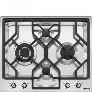 60cm Classic 4 Burner Gas C/Top Front Ctrl Ultra Low Profile by Smeg, a Cooktops for sale on Style Sourcebook