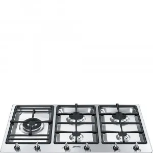 90cm Classic 5 Burner Gas C/Top Front Ctrl Ultra Low Profile by Smeg, a Cooktops for sale on Style Sourcebook