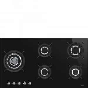 90cm Classic 5 Burner GOG C/Top Front Ctrl Ultra Low Profile by Smeg, a Cooktops for sale on Style Sourcebook