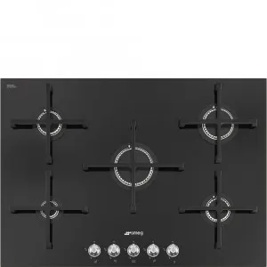 72cm Linea Gas/Ceramic Cooktop by Smeg, a Cooktops for sale on Style Sourcebook