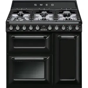 90cm Victoria Dual Fuel Triple Cavity Freestanding Cooker - Panna by Smeg, a Cooktops for sale on Style Sourcebook