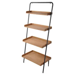 Bisco Timber & Iron Leaning Ladder Display Shelf by Superb Lifestyles, a Storage Units for sale on Style Sourcebook