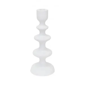 Novo Metal Candle Holder, Large, White by A.Ross Living, a Candle Holders for sale on Style Sourcebook