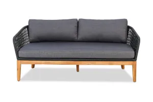 Laguna Outdoor 2 Seat Sofa, Grey, by Lounge Lovers by Lounge Lovers, a Sofas for sale on Style Sourcebook