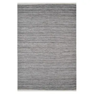 Shadow Handwoven Indoor / Outdoor Dhurrie Rug, 60x90cm, Ash Grey by Rug Club, a Outdoor Rugs for sale on Style Sourcebook