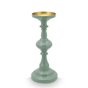 Pip Studio Enamelled Metal Candle Holder, Medium, Green by Pip Studio, a Candle Holders for sale on Style Sourcebook