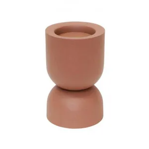 Amira Metal Candle Holder, Large, Clay by A.Ross Living, a Candle Holders for sale on Style Sourcebook