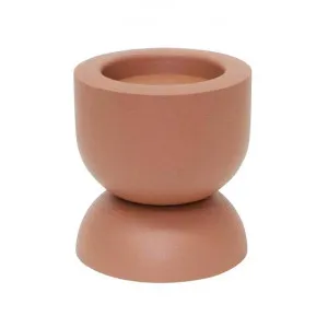 Amira Metal Candle Holder, Small, Clay by A.Ross Living, a Candle Holders for sale on Style Sourcebook