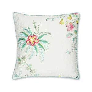 Pip Studio Fleur Grandeur Quilted Cotton Scatter Cushion, White by Pip Studio, a Cushions, Decorative Pillows for sale on Style Sourcebook