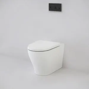 Caroma Luna Slim Cleanflush Wall Faced Toilet Suite - Geberit Sigma In-Wall Cistern - Upgraded Seat by Caroma, a Toilets & Bidets for sale on Style Sourcebook