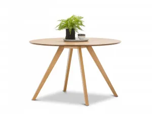 Milari Round Dining Table, Natural Oak by L3 Home, a Dining Tables for sale on Style Sourcebook