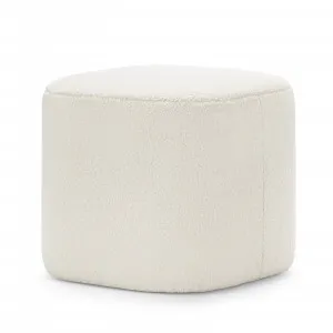 Podd Square Ottoman Stool, Boucle Cream by L3 Home, a Ottomans for sale on Style Sourcebook