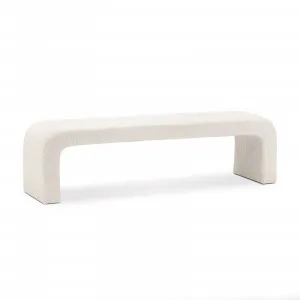 Harper Arch 160cm Bench Seat, Cream Boucle by L3 Home, a Benches for sale on Style Sourcebook